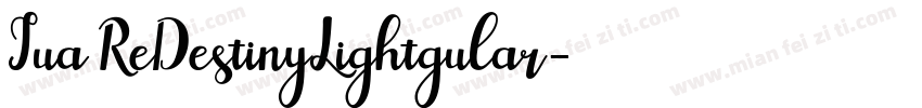 Jua ReDestinyLightgular字体转换